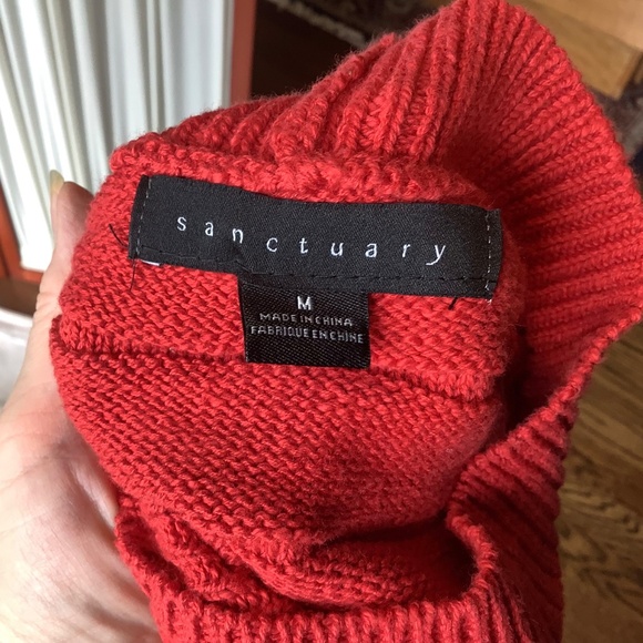 Sanctuary Sleeveless Knit Shell Tank Rich Rust Color Size Medium - Picture 6 of 7